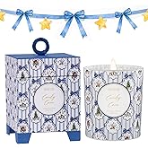 M&SENSE Christmas Holiday Candle - Candy Cane Scent, 7.4 oz Soy Wax, Winter Scented Candle Gift for Women and Teen Girls