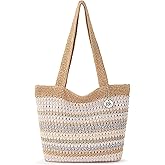The Sak Casual Classics Tote Bag - Hand Crochet Woman's Purse For Everyday, Travel, Beach Bag - Handbag With Shoulder Straps
