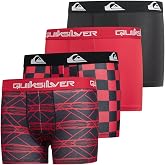 Quiksilver Boys Underwear, 4 Pack Durable Stretch Breathable Boxer Briefs