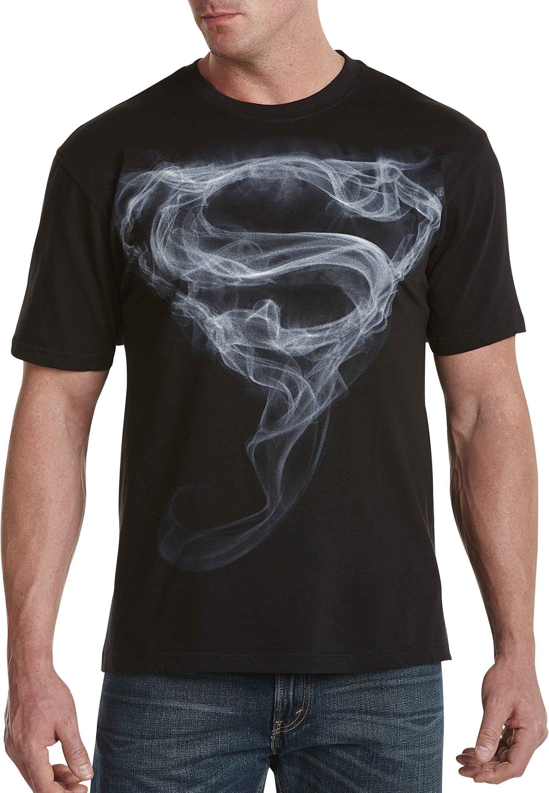 DXL Big and Tall Superman Smoke Short Sleeve Graphic T-Shirts