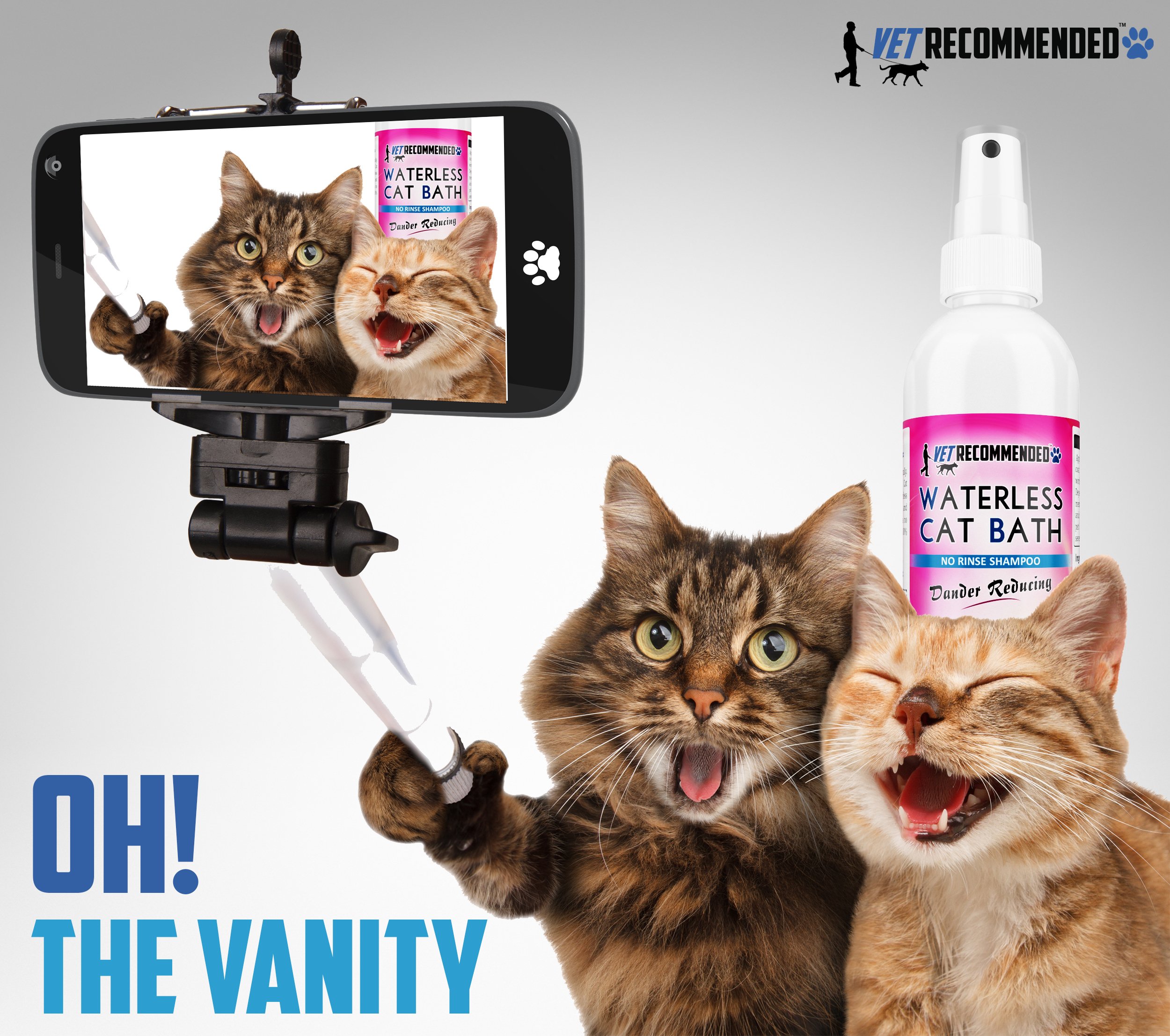 NEW Vet Waterless Cat Shampoo Detergent and Alcohol