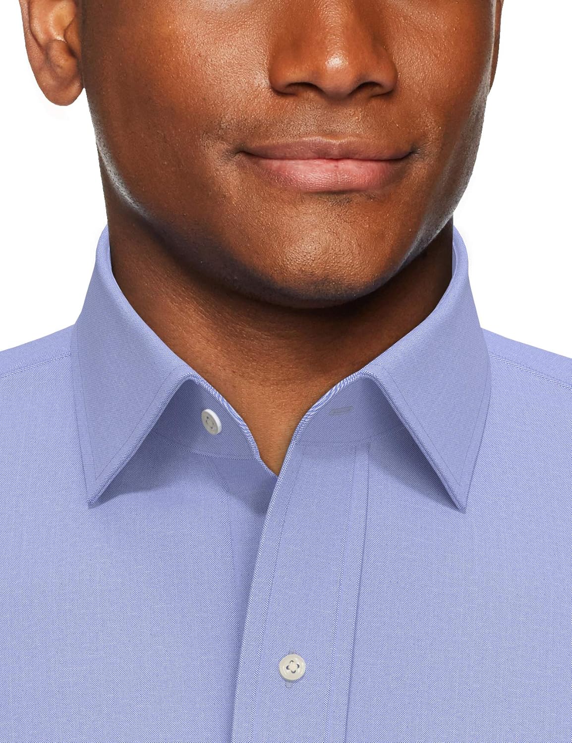 Buttoned Down Men's Classic-fit Solid Non-Iron Dress Shirt Pocket Spread Collar: Clothing