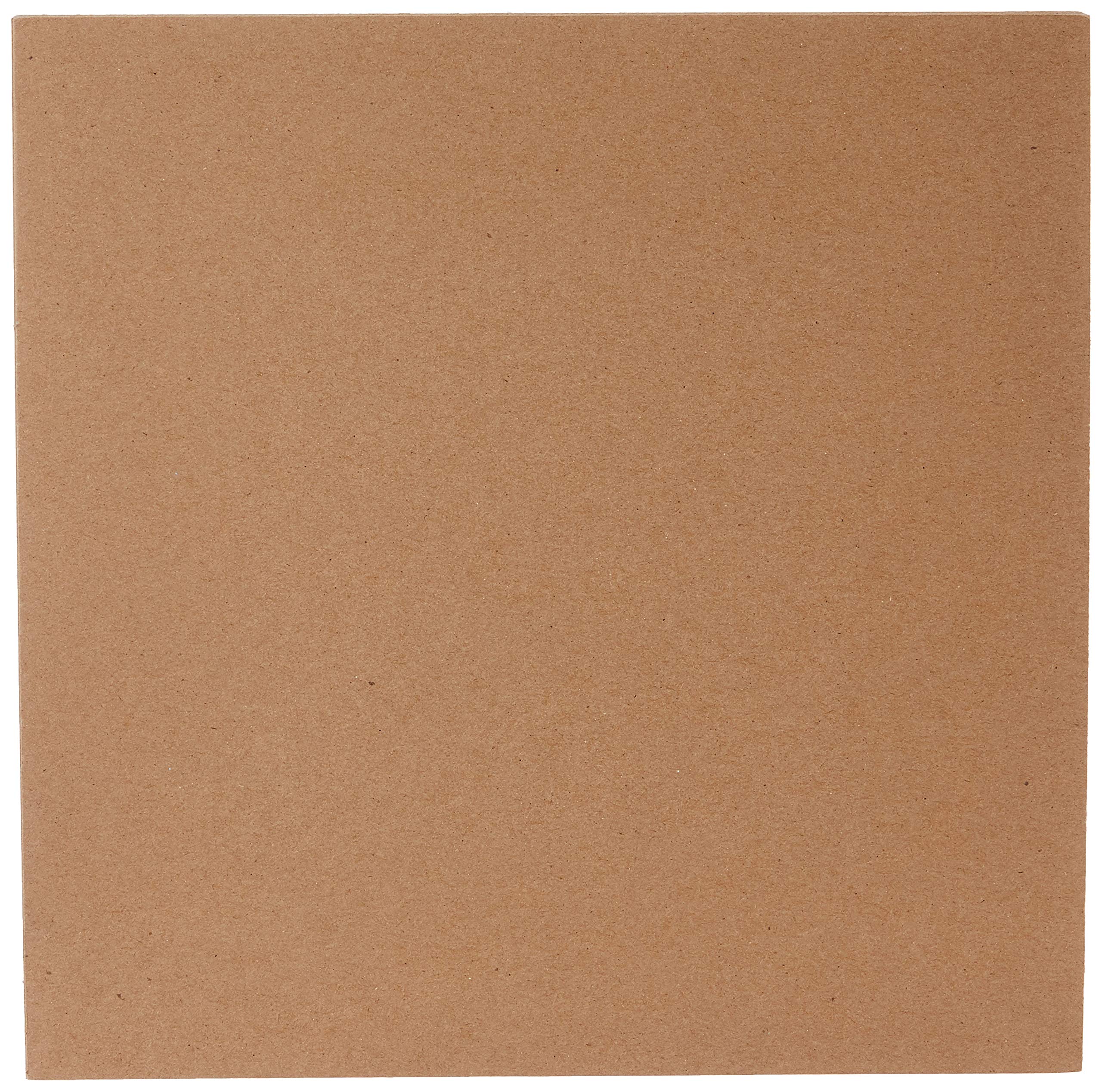GRAFIX Medium Weight Acid-Free 0.05” Chipboard Sheets, Create Three-Dimensional Embellishments for Cards, Papercrafts, Mixed Media, Home Décor 12 x 12”, White Pack of 25