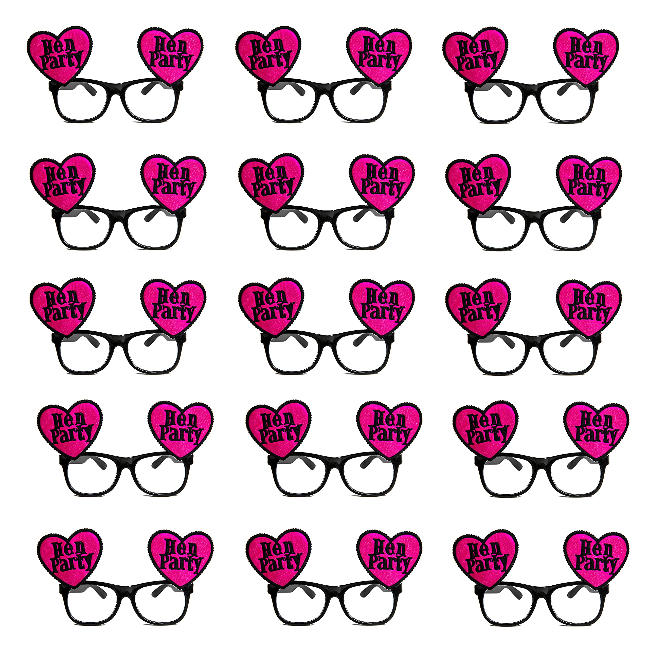 SHATCHI 12 x Hen Party Glass Girls Hen Do Night Accessories Game Props Bachelorettes Party Glasses Team Bride Decoration and Supplies