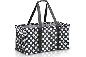 Lucazzi Extra Large Utility Tote Bag - Oversized Collapsible Pool Beach Canvas Basket