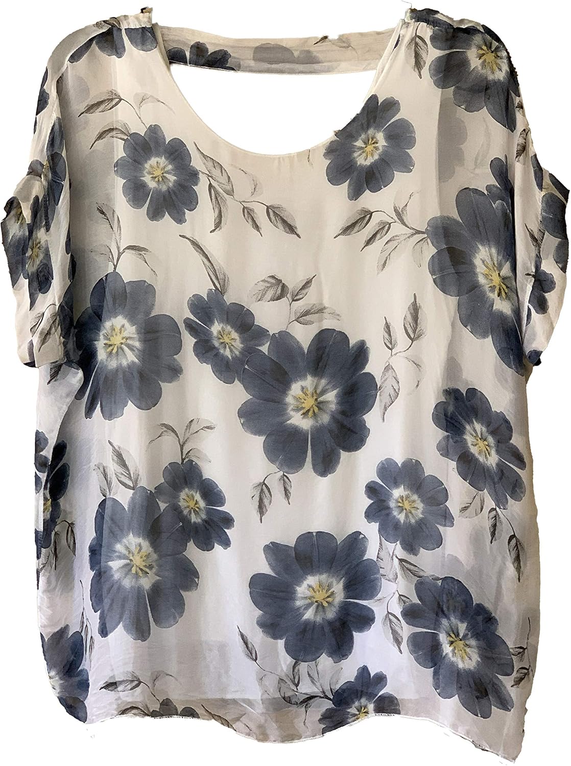 plus size white silk blouse