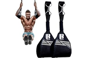 RIMSPORTS Hanging Abs Strap - Abdominal Slings - Hanging Ab Straps - Hanging Straps - Abs Pull Up Straps - Sit Up Straps - Hanging Ab Strap - Ab Sling Straps - Abs Sling Straps - Hanging Bar For Exercise