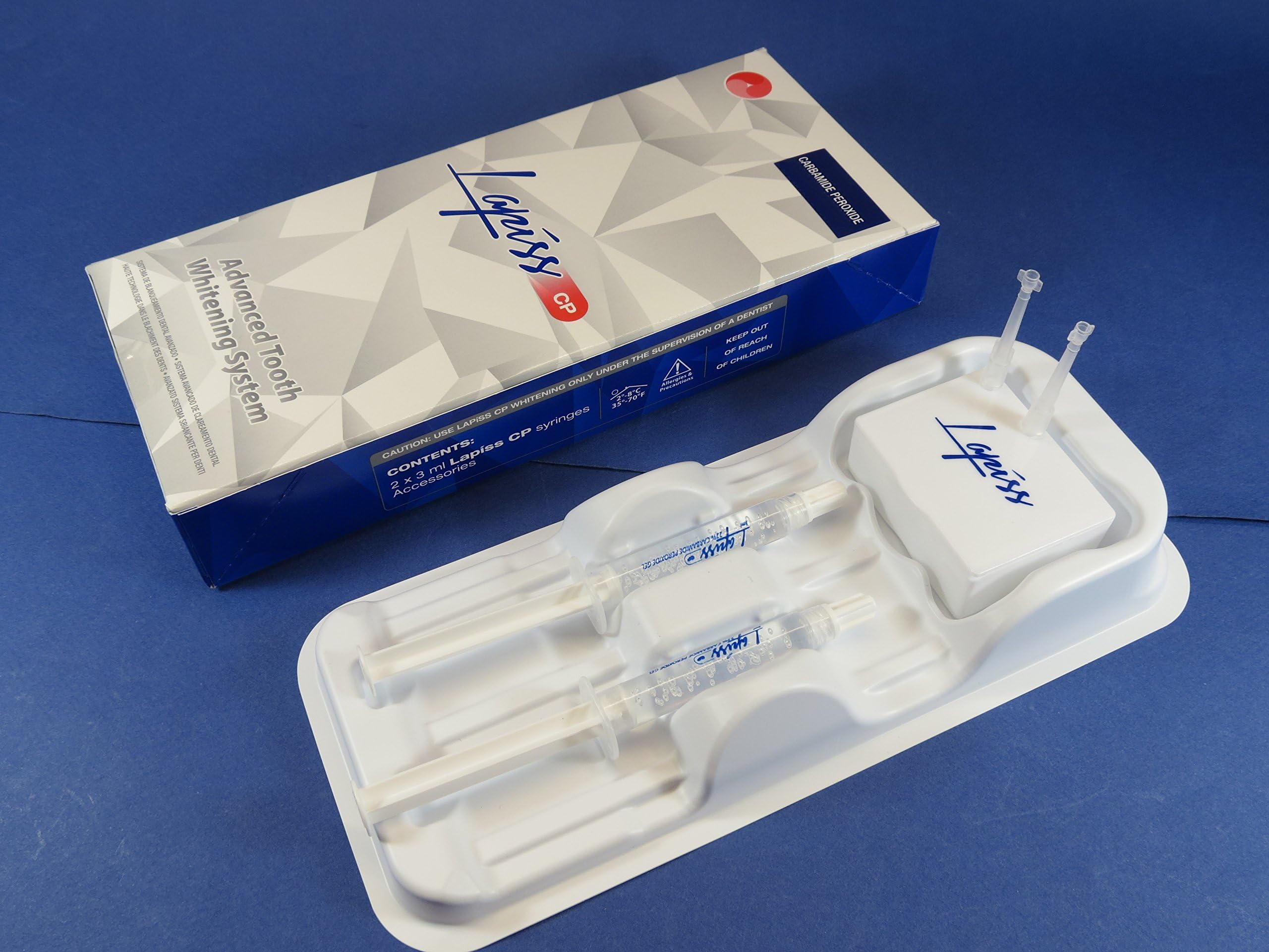 Tooth Whitening Gel 22% Carbamide Peroxide Strawberry 2 x 3ML Syringe LAPISS