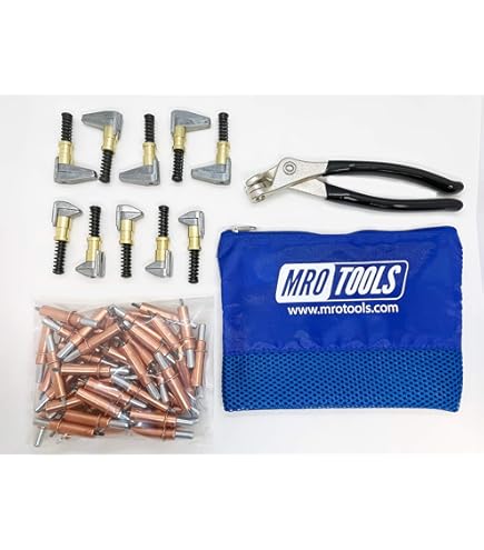 46 PC CLECO KIT SHEETMETAL WITH PLIERS IN AES POUCH - Aircraft - Foto 11