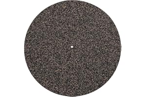 4mm Cork Turntable Mat, Anti Slip Anti Static Cork Record Mat for 12in Records with Artistic Design