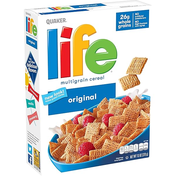 QUAKER LIFE CEREAL, ORIGINAL, 13 OUNCE