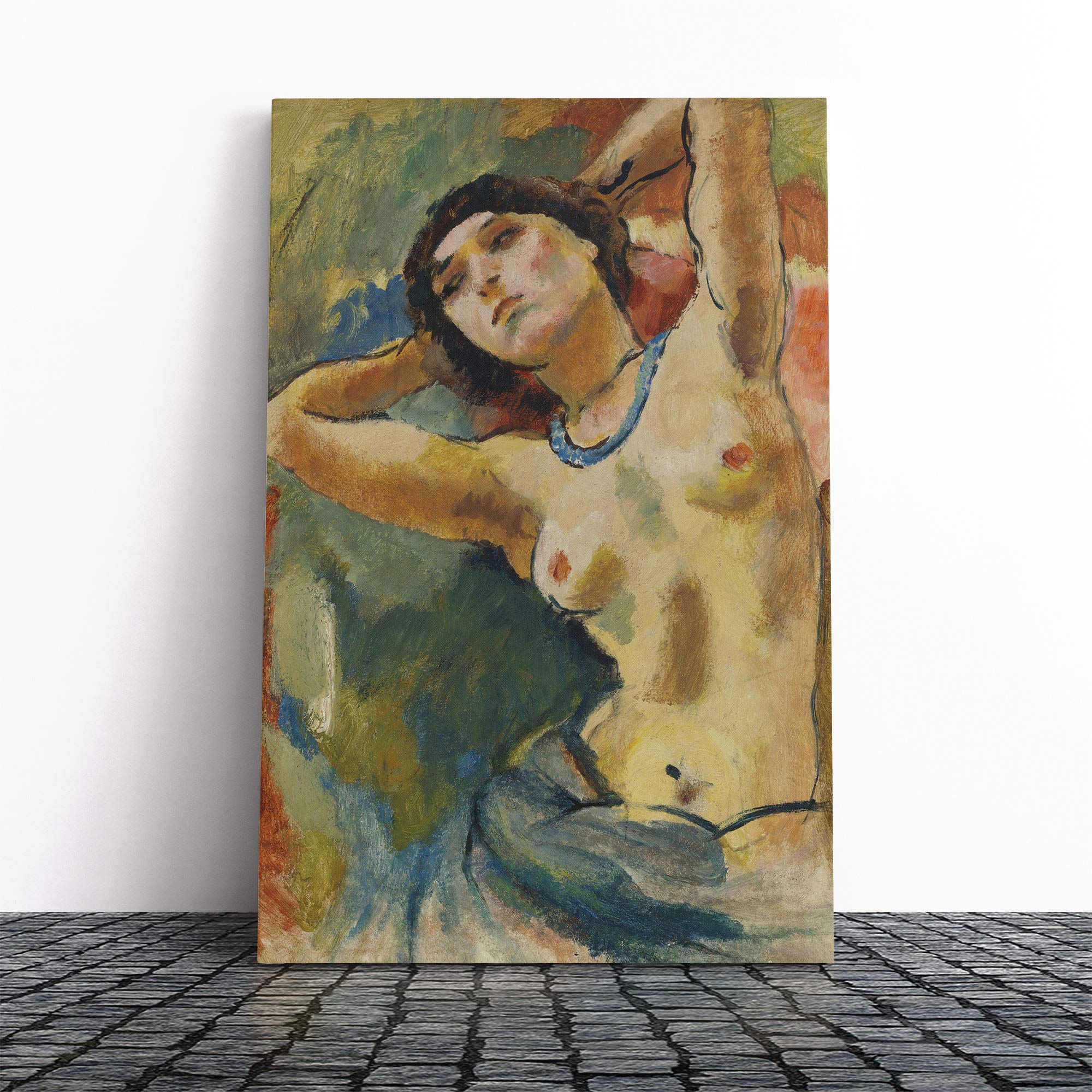 Pascin Painting Canvas Print | Gallery Wrapped 30mm Frame Wall Art | 20x14 inches | Ready to Hang | Modern Picture | Living Room Bedroom Lounge Office