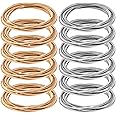 CustomyLife 100 Loops 2-1/4 inch Guitar String Bracelets for Women, Silver Gold Stackable Spring Jewelry Wires Metal Memory Wire for Summer Bracelet DIY Craft