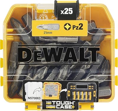 DEWALT PZ2 25 Piece Screwdriver Bit Set Tic Tac Box DT71521-QZ Extra Hard