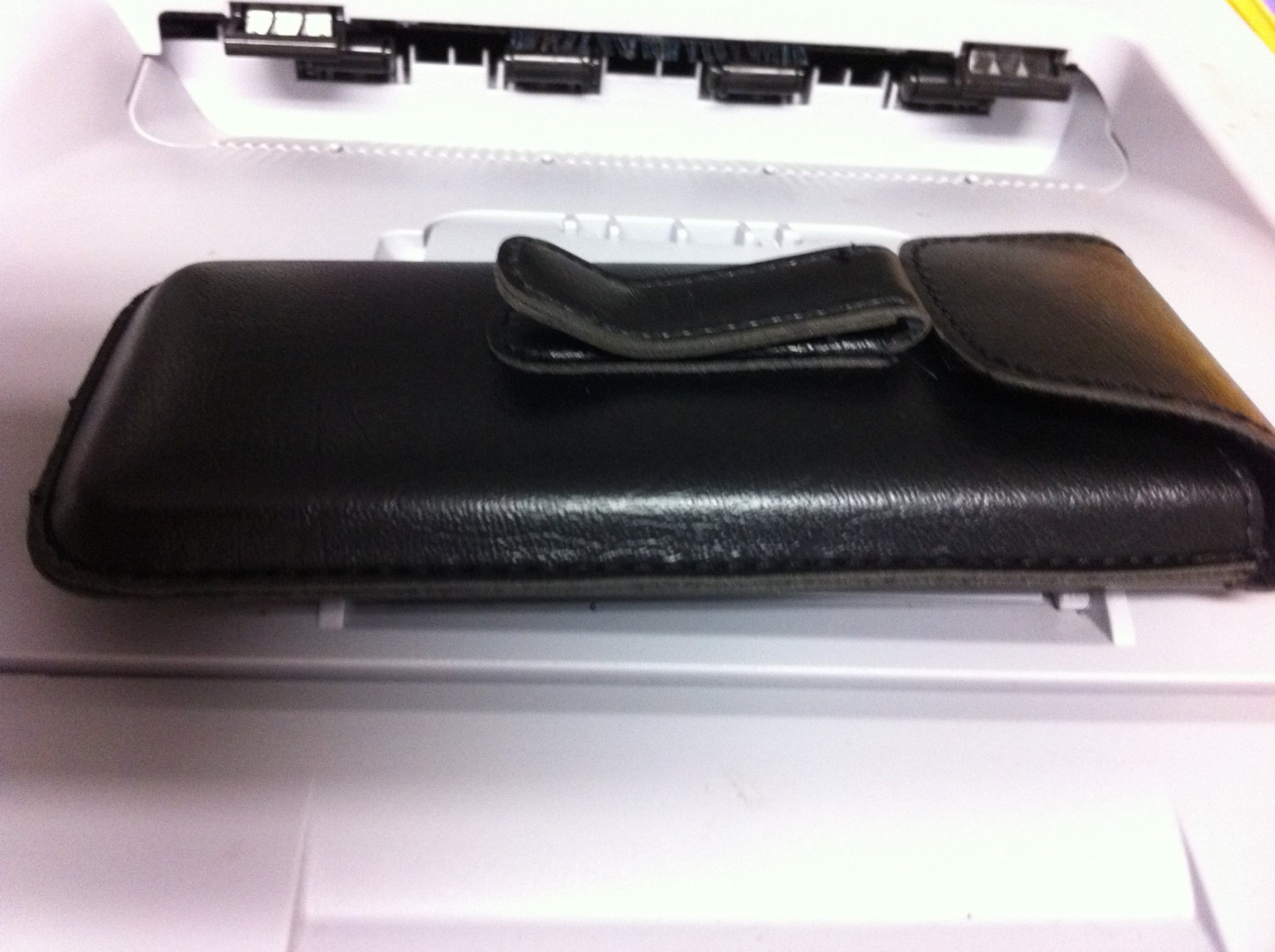 Large eyeglass case SemiHard with Clip (Brown) Health