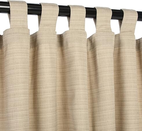 Amazon Com Sunbrella Outdoor Curtain Panel Tab Top 50 By 108