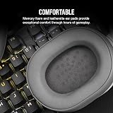 Corsair HS55 Stereo Gaming Headset White Leatherette Memory Foam Ear Pads view 5