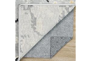 ITSOFT Premium Non Slip Rug Pad 2x3 Feet, 1/4" Thick Cushioned Rug Gripper for Hardwood Floors, Vinyl, Laminate, Stone, Carpet & Tile, Under Rug Padding Protects Floors