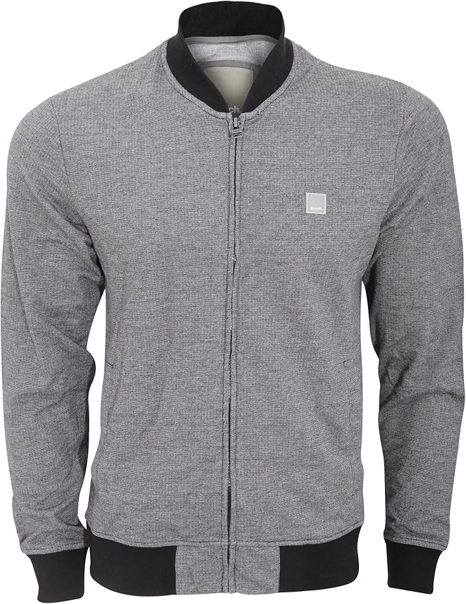 Bench Mens Majority Long Sleeve Jacket with Front Zip (Medium) (Gray/Black) at Amazon Menâs 