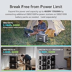 Dabbsson Portable Power Station DBS2100Pro with 1x