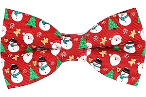 OCIA Cotton Festival Pattern Printed Bow Tie Adjustable Pre-tied Bowtie for Mens