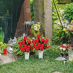 XONOR Artificial Cemetery Flowers, Set of 2