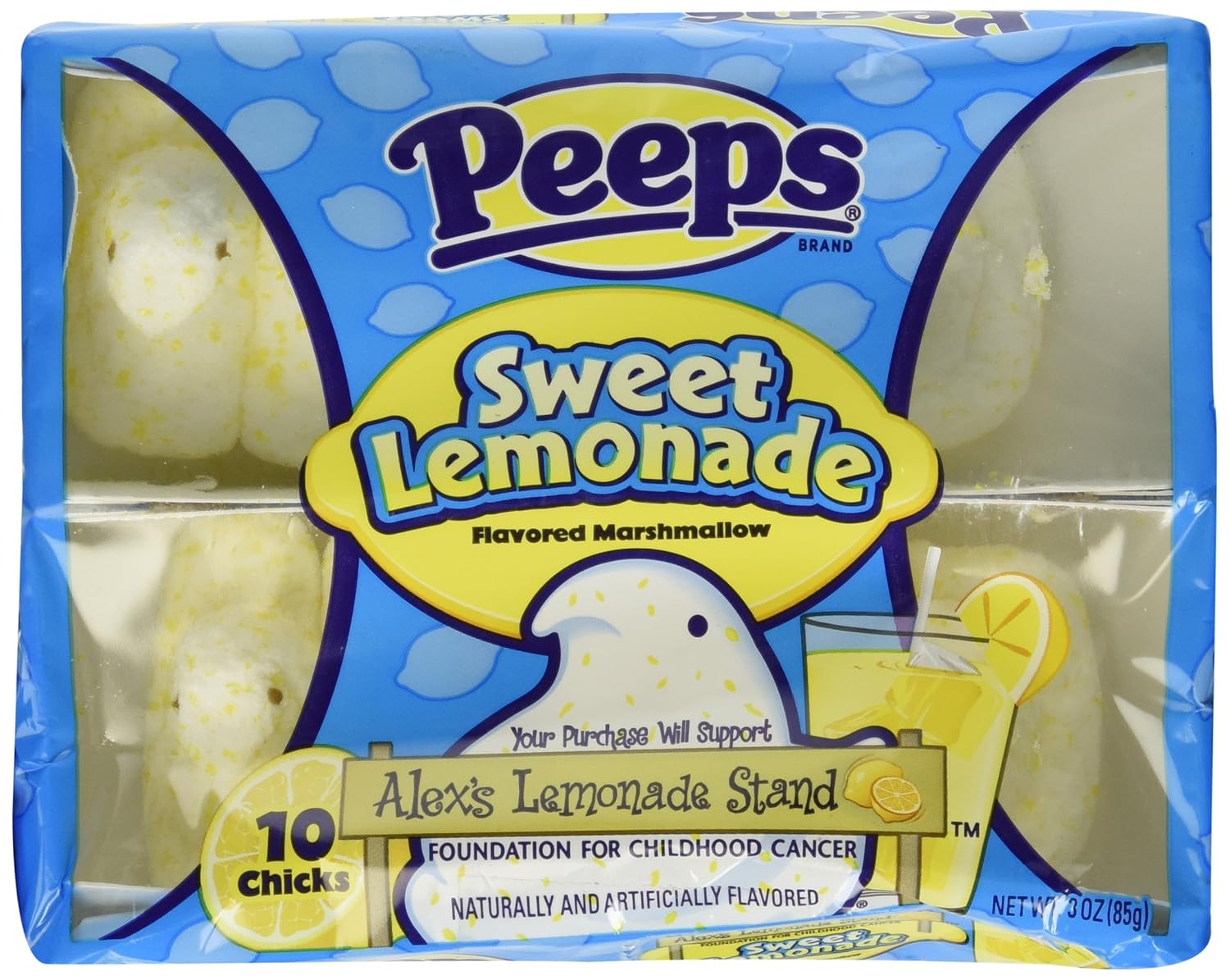 Pack of 2 Peeps Sweet Lemonade Flavored Marshmallows 10