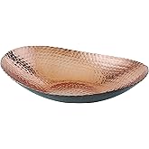 Elegance Oval Bowl, 12" x 8.75", Black/Copper