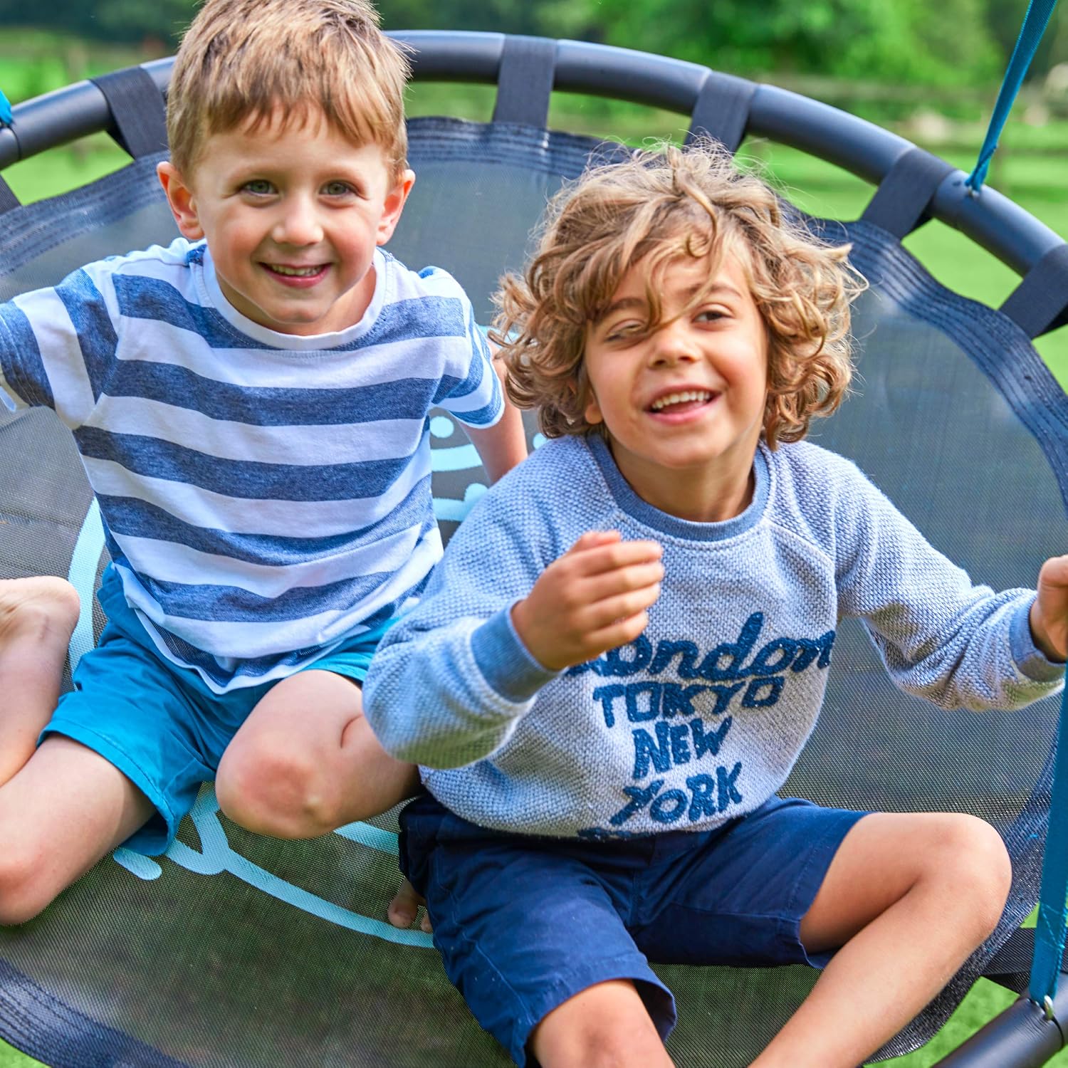 Tp Toys, Duo Nest Swing Seat, 120cm Diameter, Black, Swing Seat Suitable for 2 Children - Image 4