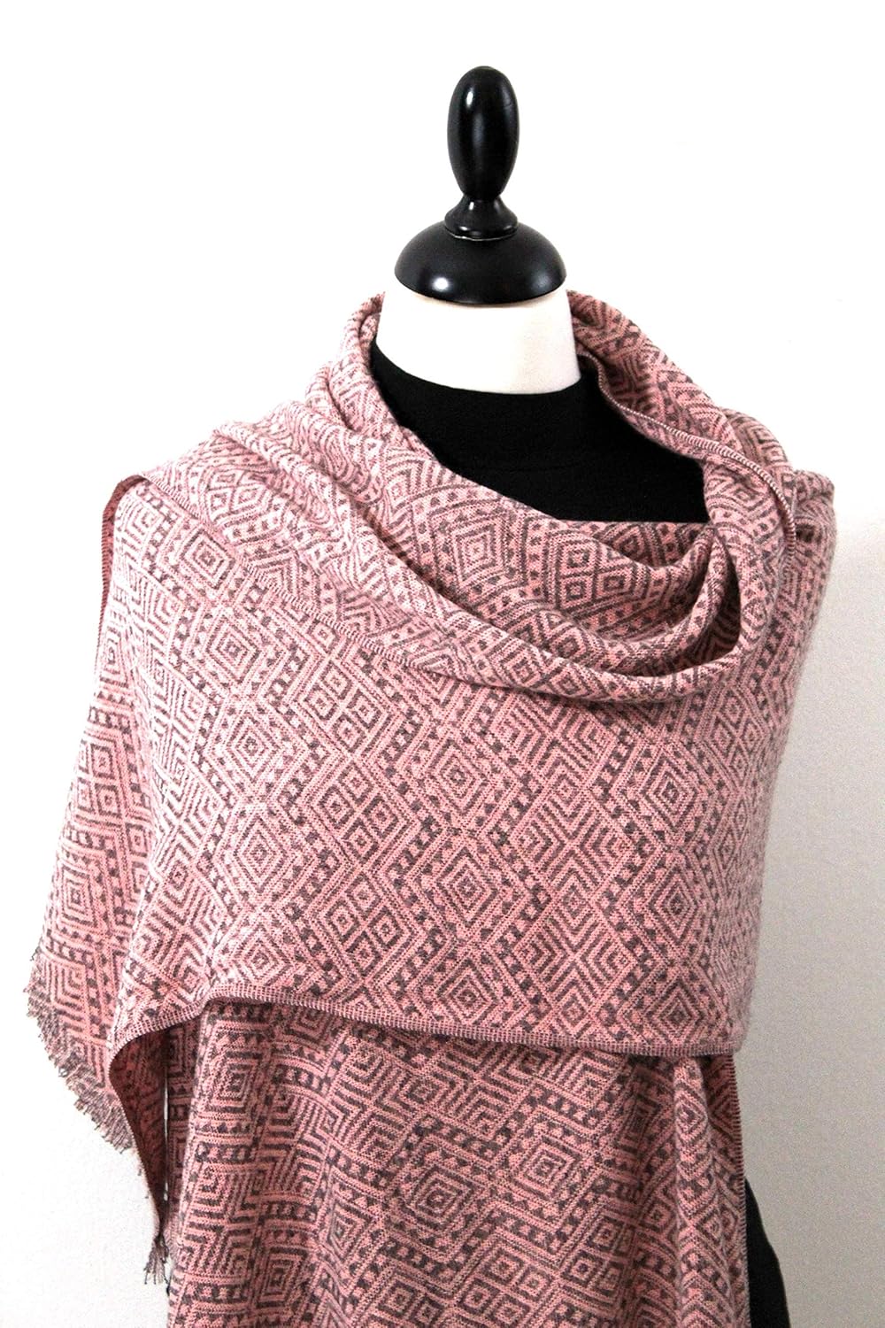 Light Pink Shawl Scarf Rose Shawl/Blush Pink Shawl Handmade