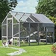 TIMHAKA Catio Outdoor Cat Enclosure, Large Cat Catio for Multiple Cats with 7 Platforms, 2 Resting Box and 2 Bridges, Wooden Cat House Cage with Waterproof and UV Proof Cover, 71 x 71 x 97 inch
