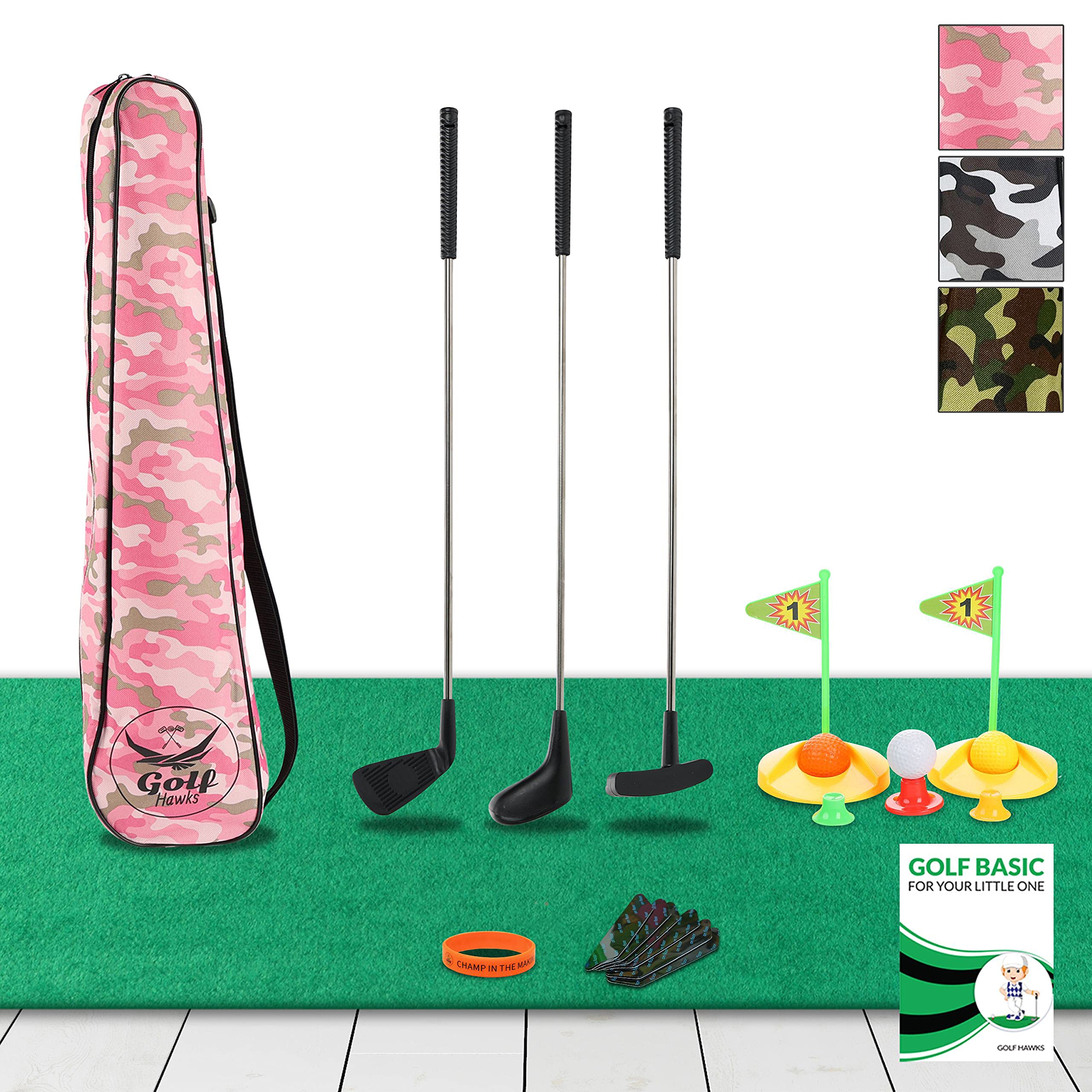 Lab Tested) Premium Kids Golf Clubs 3-5 Kids Golf Set Toy