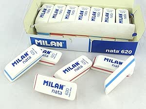 MILAN Caja 20 gomas Nata 620 biseladas pequeñas : Amazon.es ...