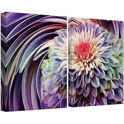 SIGNWIN Canvas Wall Art Bright Purple, Violet, Red...