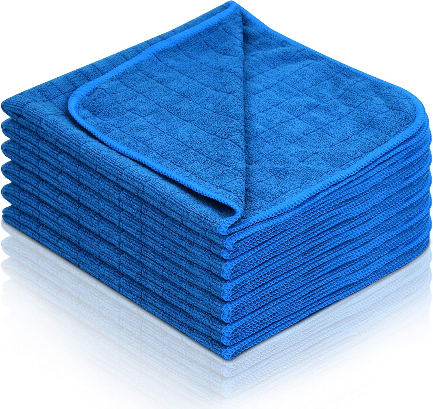 OTBBA Microfasertücher Auto, 380GSM Fusselfrei Poliertücher Auto Zur Professionellen Autopflege, 40x40cm, 6 Stück