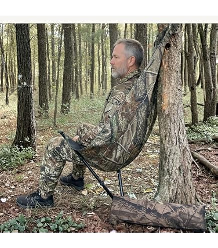 Amazon.com : ZAIXIA Camouflage Camping Chair Hunting Hammock Seat