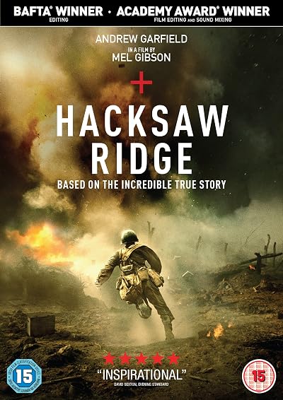 Lionsgate Hacksaw Ridge DVD 2017 Desmond Doss WWII True Story Film