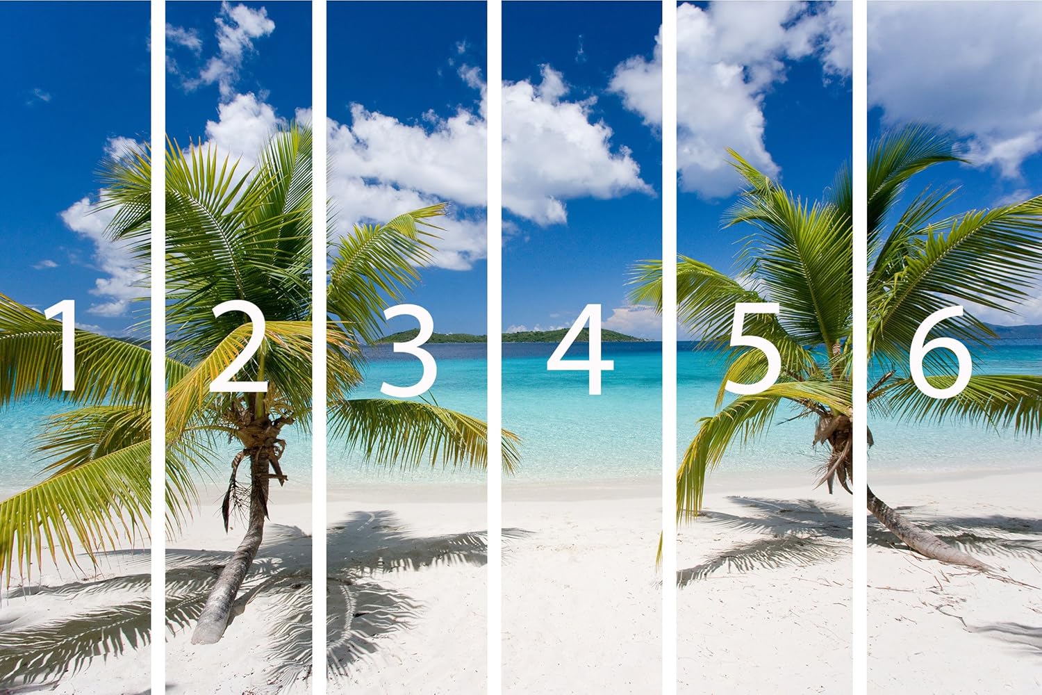 Amazon Com Wall Print Poster Palm Tree Tropical Island Beach Wall Art Decor Photo Wallpaper Poster Print Home Kitchen