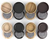 Medipaq Felt Castor Cups 4 Large 60mm Brown Chair Leg Protectors view 2