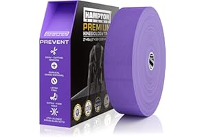 Hampton Adams | As Seen on Shark Tank | Elastic Kinesiology Tape (Bulk Roll) | 135ft Uncut | Supports & Protects Muscle Wrist Knee Shoulder Back Plantar Fasciitis | Waterproof Hypoallergenic