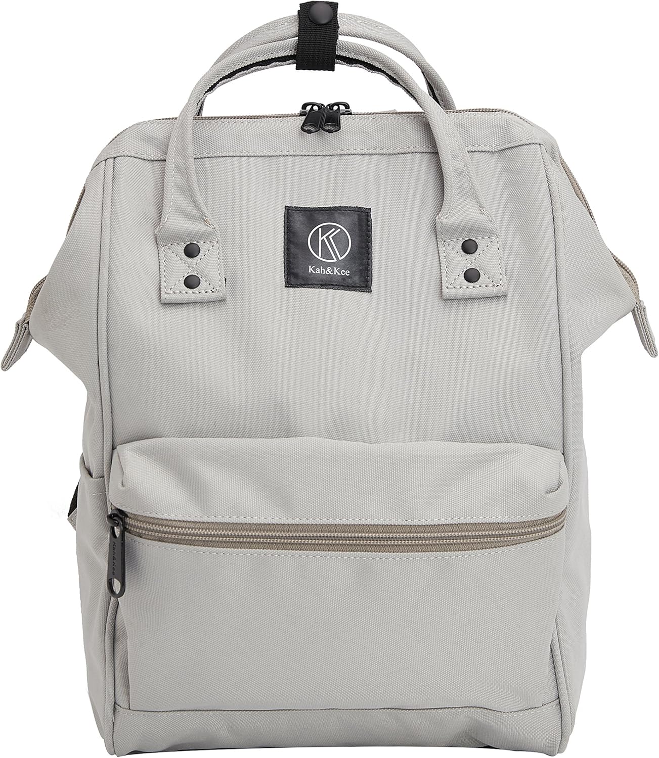 Kah&Kee Polyester Travel Backpack Functional Anti-theft School Laptop for Women Men (Light Gray, Small)