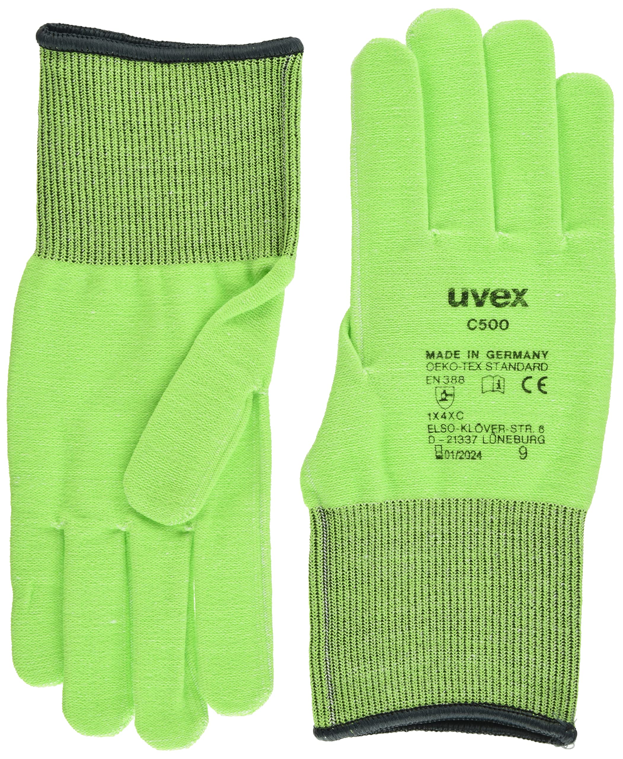 Uvex Gloves C500 Unisex 9,Green