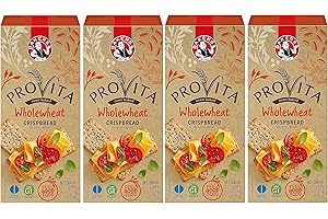 BAKERS EST 1851 Bakers Provita Original Wholewheat Crispbread 250g | High Fibre | Keto friendly (Pack of 4)