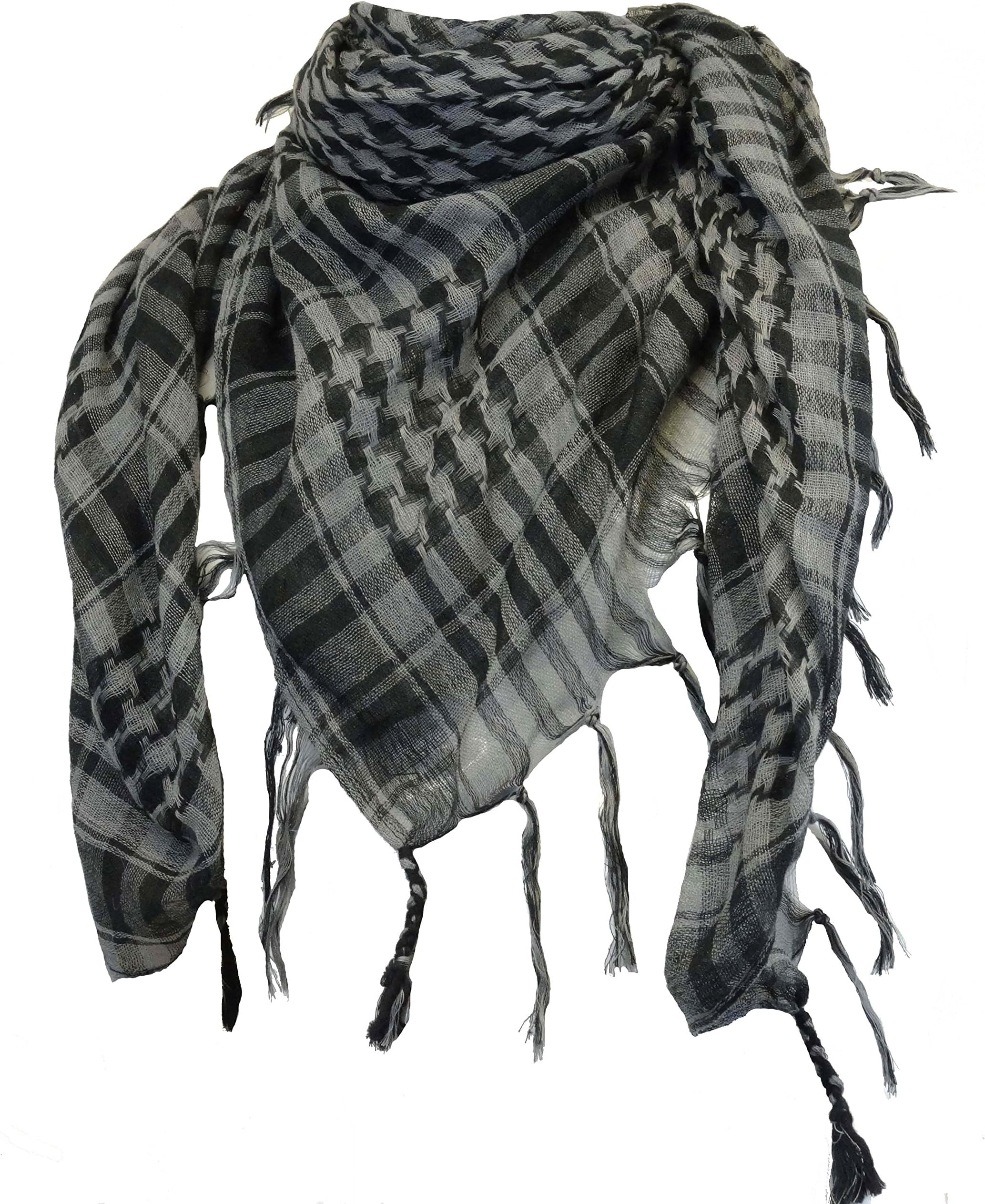 Mens Ladies Arabian Shemagh Scarf Army Wrap Checkered Check Kafiya Arab *UK Seller*