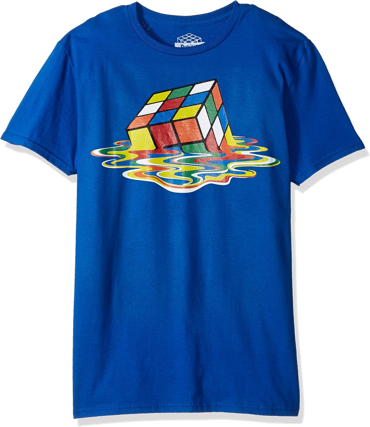 Rubiks Cube Men's Melting Short Sleeve TShirt, Royal, Small Amazon