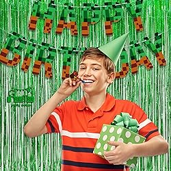 Green Tinsel Curtain Party Backdrop - GREATRIL Foil