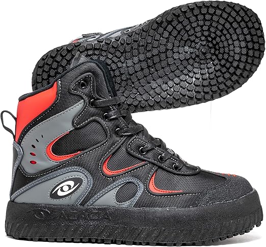 ACACIA Shark Broomball Shoes, Black/Red
