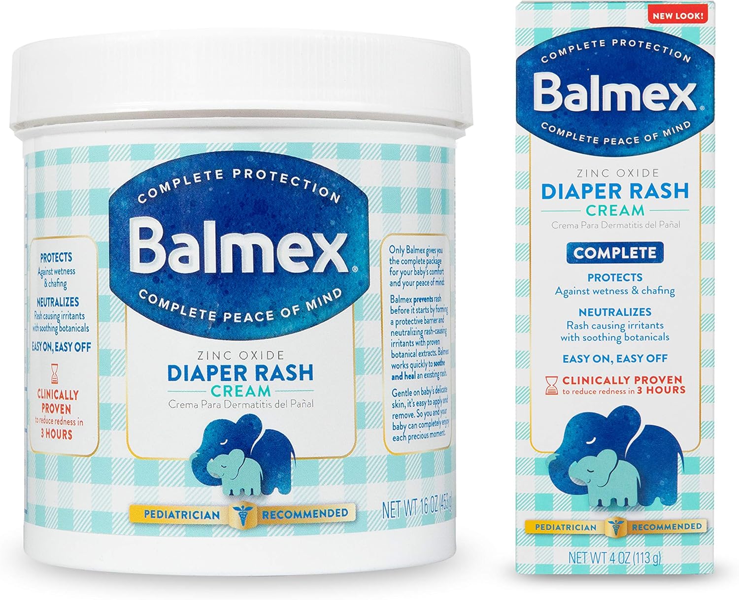 balmex complete protection diaper rash cream