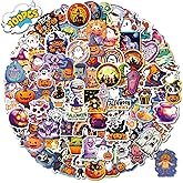 100PCS Non-Repeating Halloween Stickers, Waterproof Holiday Party Stickers, Kids and Youth Adult Party Favors Gifts (Halloween)