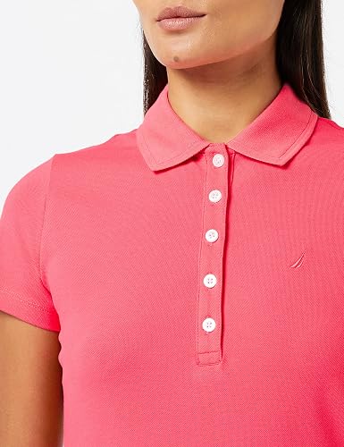 nautica women's easy classic short sleeve stretch cotton polo dress Nautica womens Easy Classic Short Sleeve Stretch Cotton Polo Casual Dress, Aloha Pink, X-Small US at Amazon Women's Clothing store